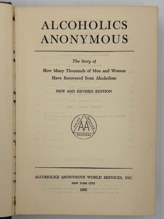 Alcoholics Anonymous Second Edition 7th Printing from 1965 - ODJ