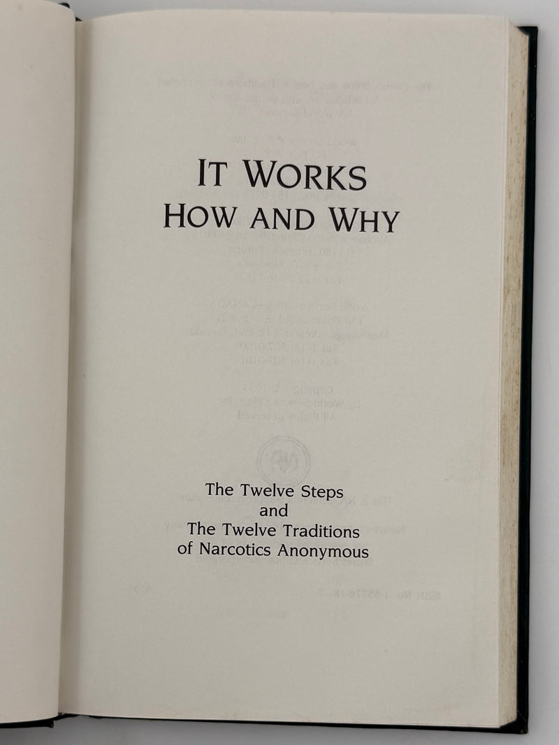 It Works: How and Why — Narcotics Anonymous — First Printing 1993 — ODJ