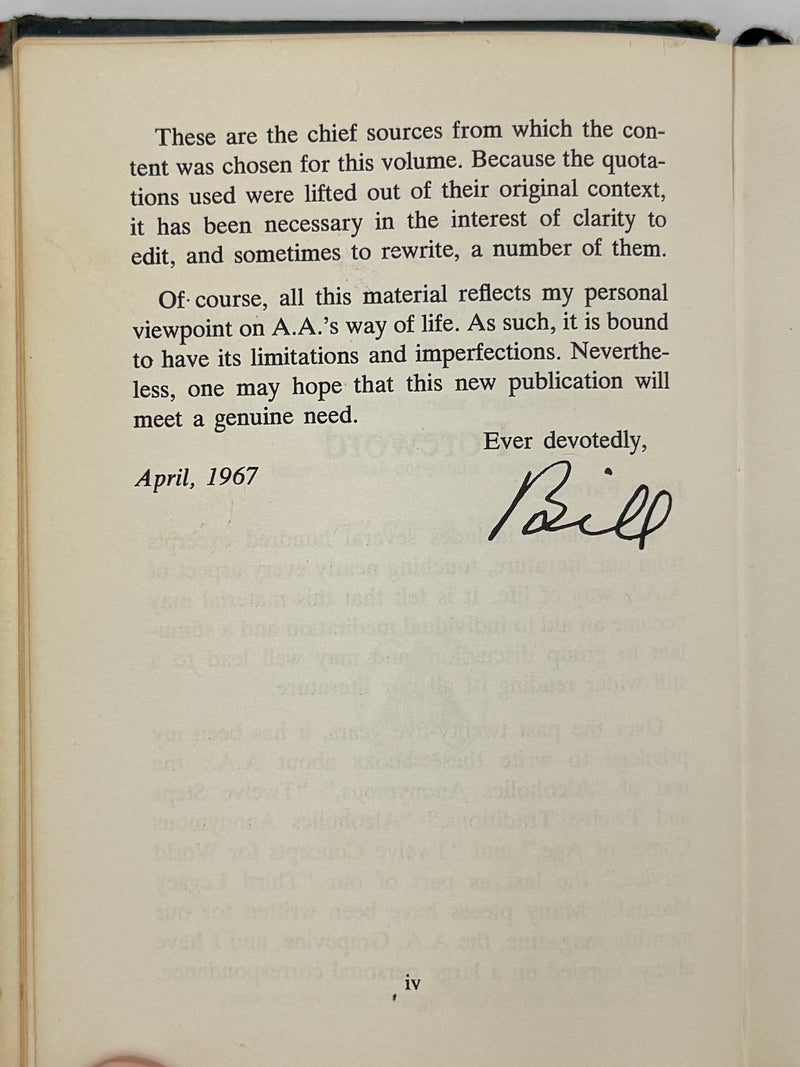 The AA Way of Life - First Printing from 1967 - RDJ