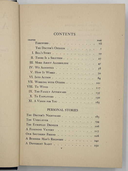 Alcoholics Anonymous First Edition 9th Printing from 1946 - ODJ