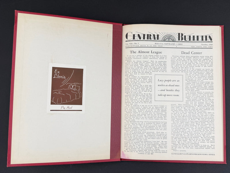 The Cleveland Central Bulletin Collection — Original Bound Volumes, 1942–1962
