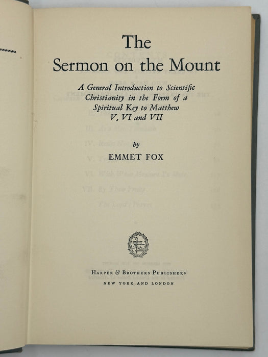 The Sermon on the Mount by Emmet Fox
