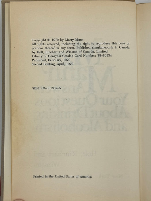 Marty Mann Answers Your Questions About Drinking and Alcoholism - 1970