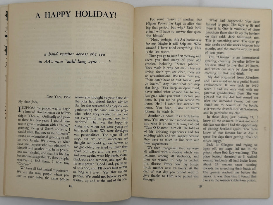 AA Grapevine from December 1952