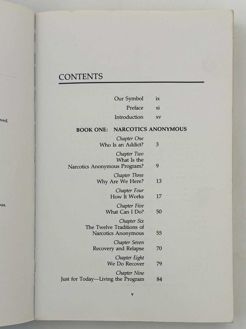 Narcotics Anonymous — Fourth Edition, First Softcover Printing | 1988