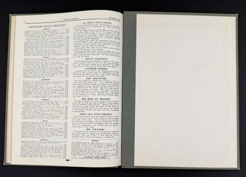 The Cleveland Central Bulletin Collection — Original Bound Volumes, 1942–1962