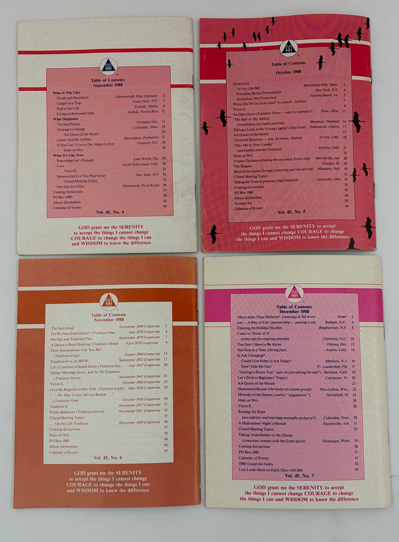 AA Grapevine Complete Set 1988