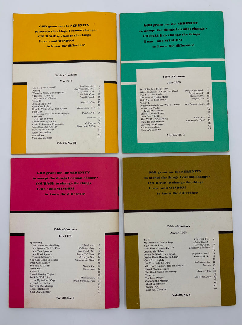 AA Grapevine Complete Set 1973