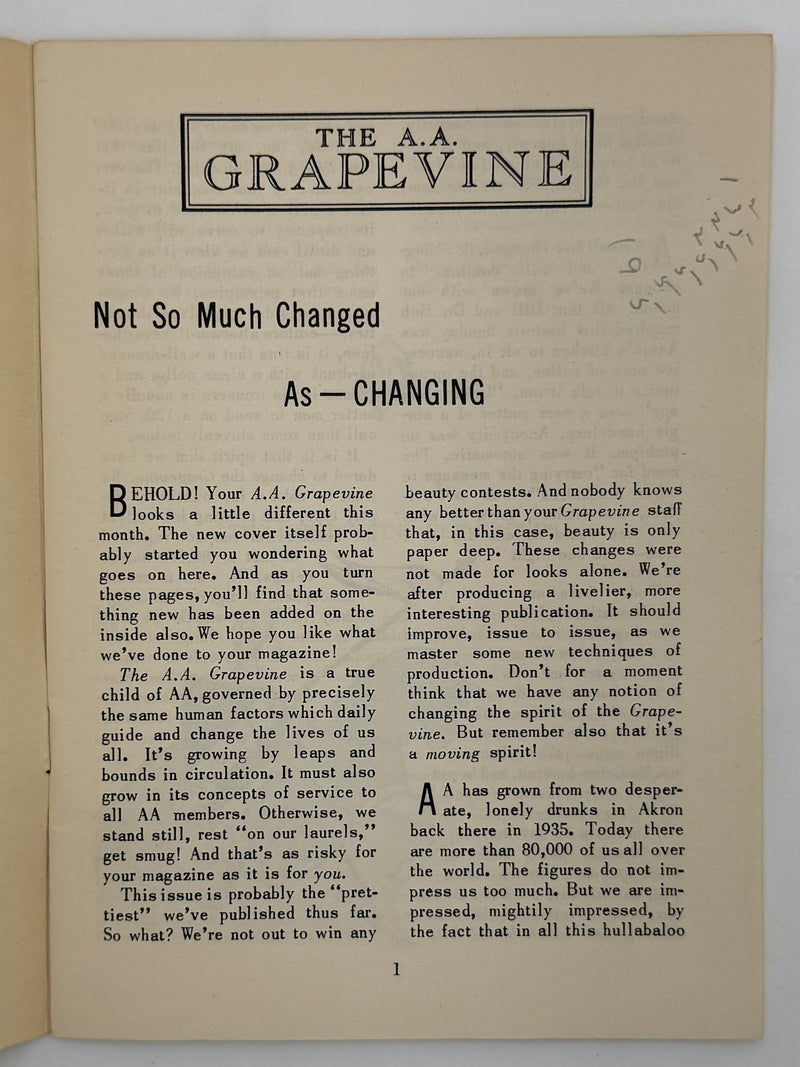 AA Grapevine from September 1949