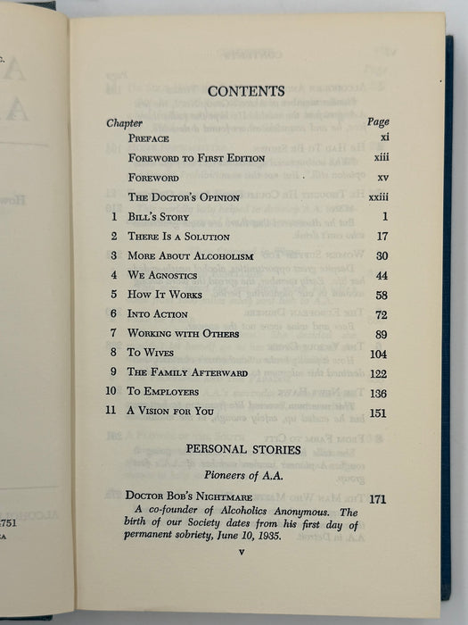 Alcoholics Anonymous Second Edition 15th Printing from 1973 - ODJ