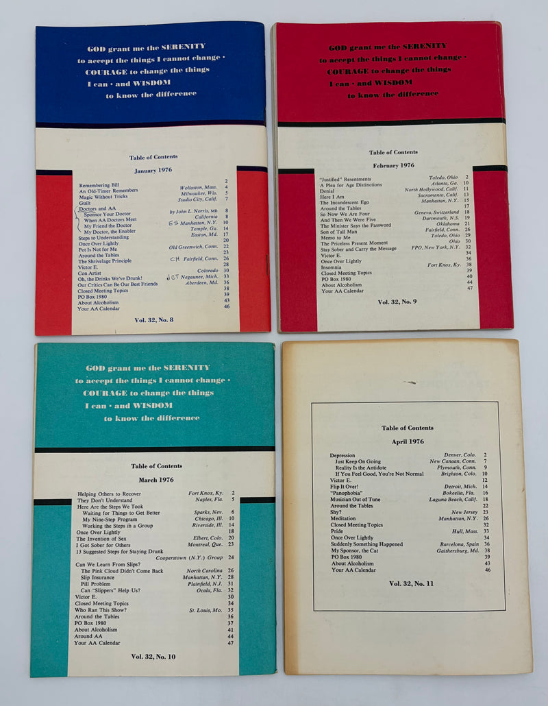 AA Grapevine Complete Set 1976