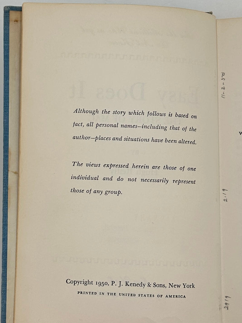 Easy Does It... The Story of Mac from 1950 with a Foreword by Dr. Silkworth Recovery Collectibles