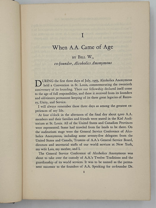 Alcoholics Anonymous Comes Of Age - First Printing from 1957