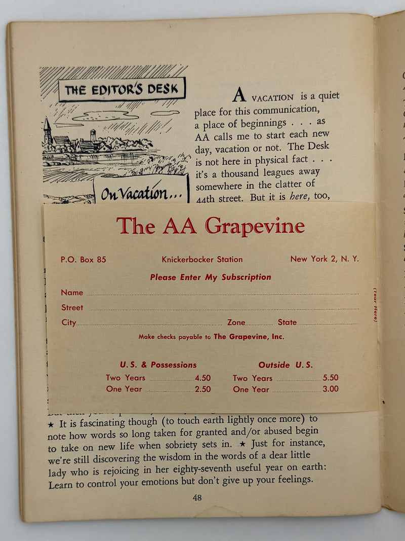 AA Grapevine from July 1956