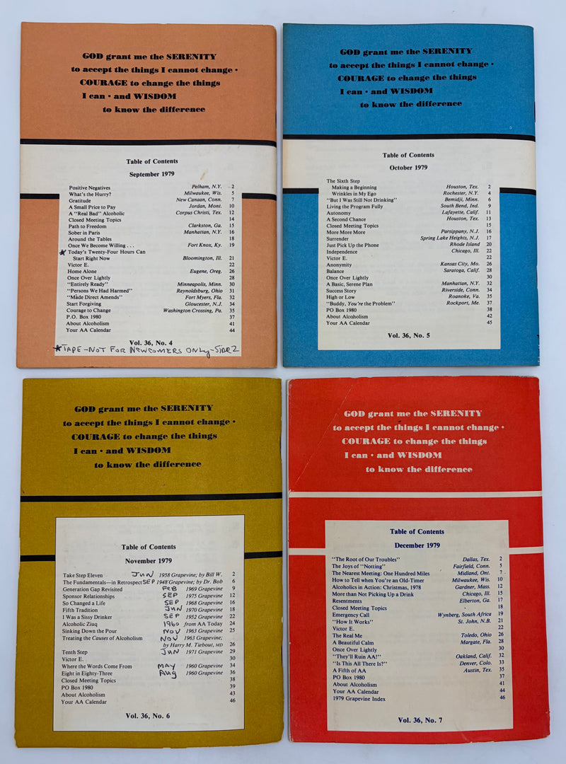 AA Grapevine Complete Set 1979