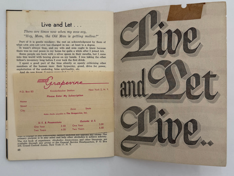 AA Grapevine from February 1957