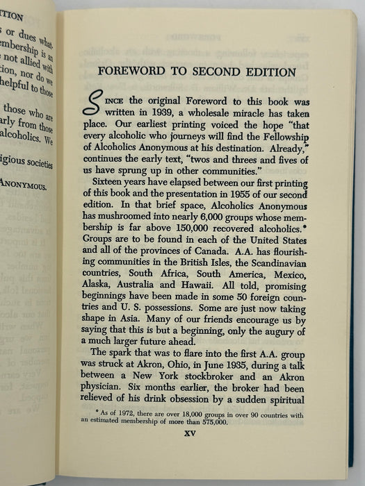 Alcoholics Anonymous Second Edition Big Book 14th Printing 1973 - ODJ