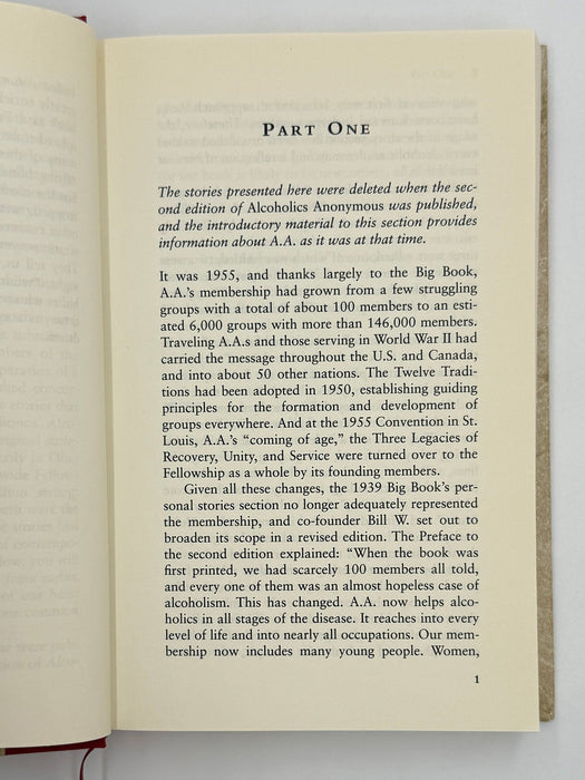 Experience, Strength, & Hope: Stories from the first three editions of Alcoholics Anonymous - First Printing Recovery Collectibles