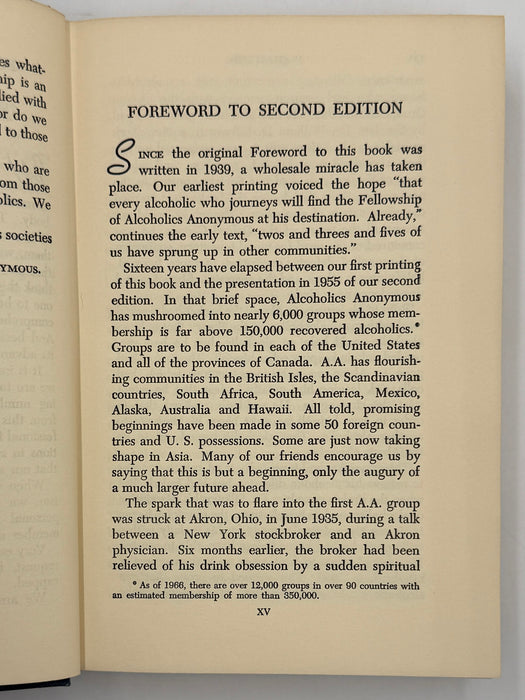 Alcoholics Anonymous Second Edition 9th Printing with ODJ