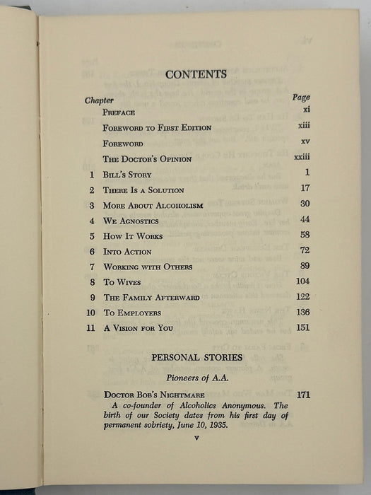 Alcoholics Anonymous Second Edition 7th Printing from 1965 - ODJ