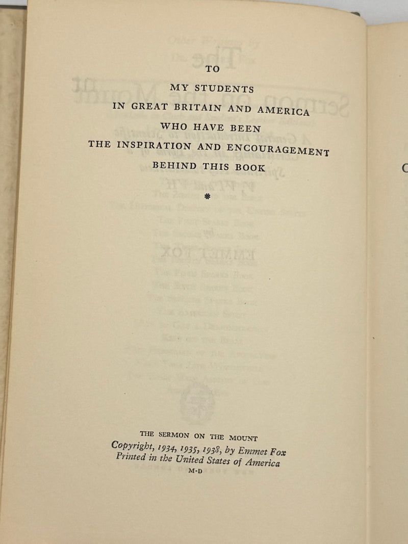 The Sermon on the Mount by Emmet Fox