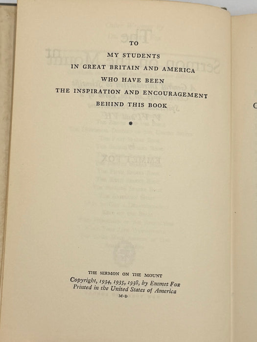 The Sermon on the Mount by Emmet Fox