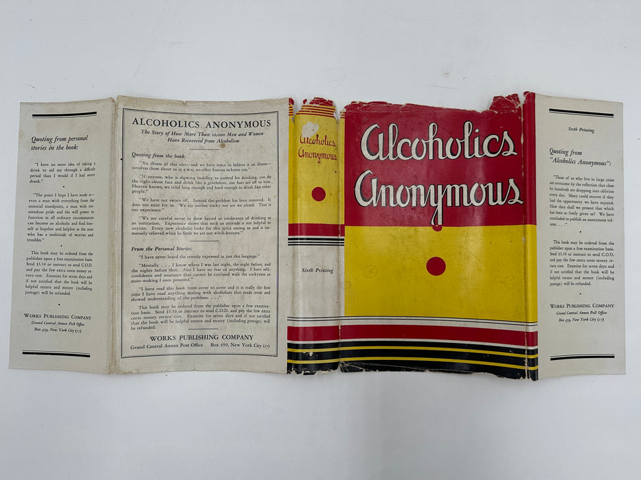 Alcoholics Anonymous First Edition 6th Printing from 1944 - ODJ