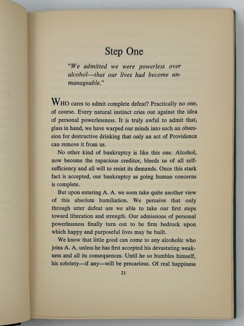 Twelve Steps and Twelve Traditions — First Edition, First Printing (1953) Alcoholics Anonymous Publishing, Inc. — Original Dust Jacket
