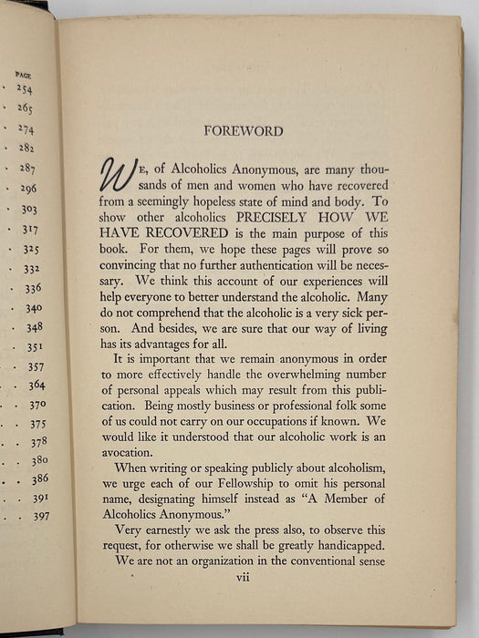 Alcoholics Anonymous First Edition 14th Printing from 1951 - ODJ