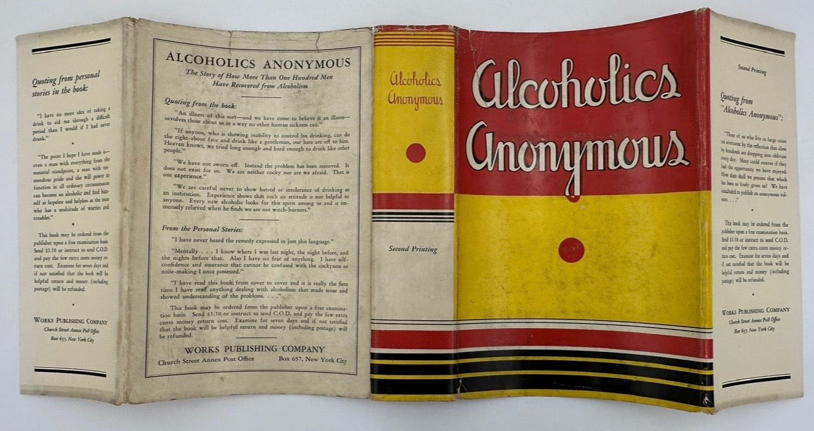 Alcoholics Anonymous — First Edition, Second Printing (March 1941) - Light Blue Cloth Variant With Original Dust Jacket