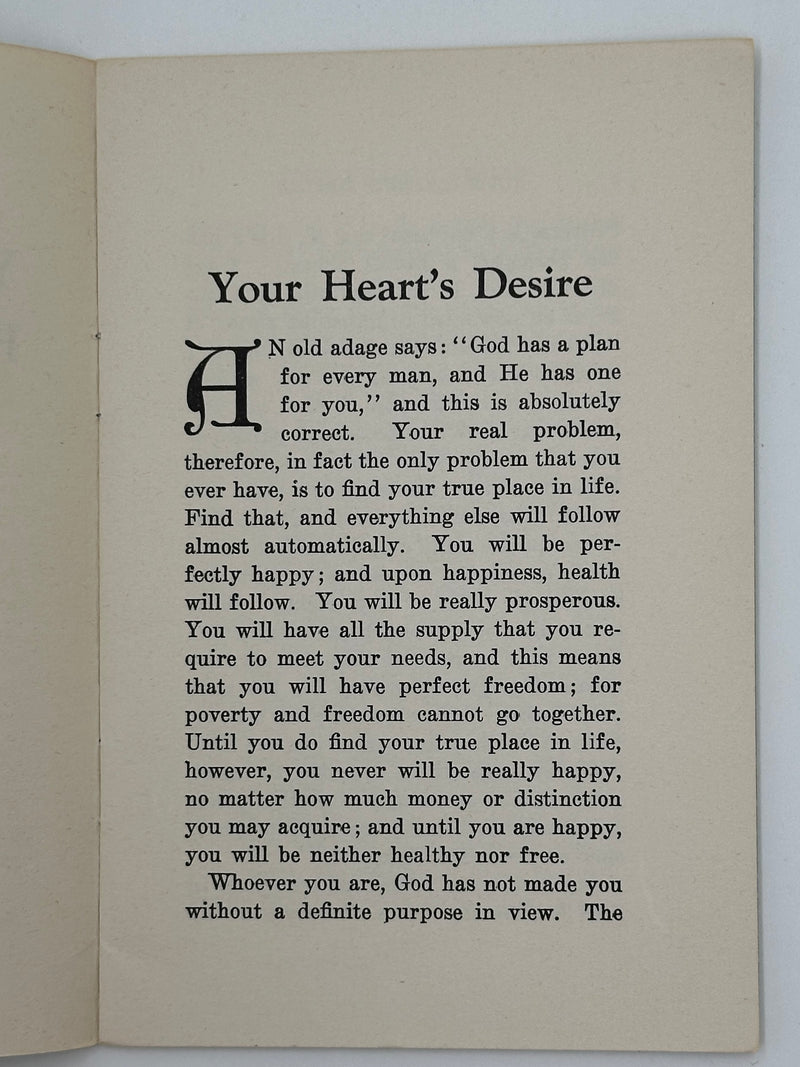 Emmet Fox - Your Heart’s Desire - 1942
