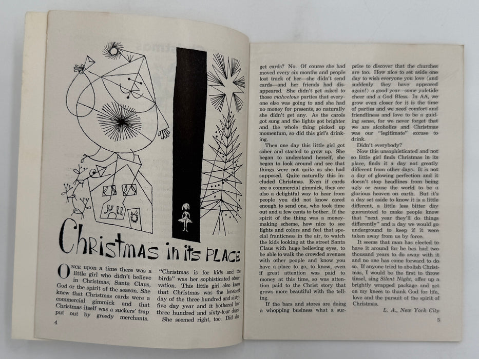 AA Grapevine December 1958 - Christmas Editorial by Bill