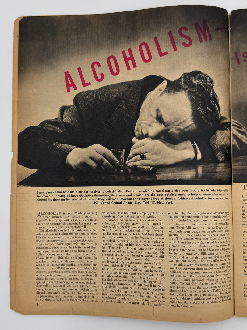 The Family Circle Magazine from January 1945 - Alcoholism is There a Cure?