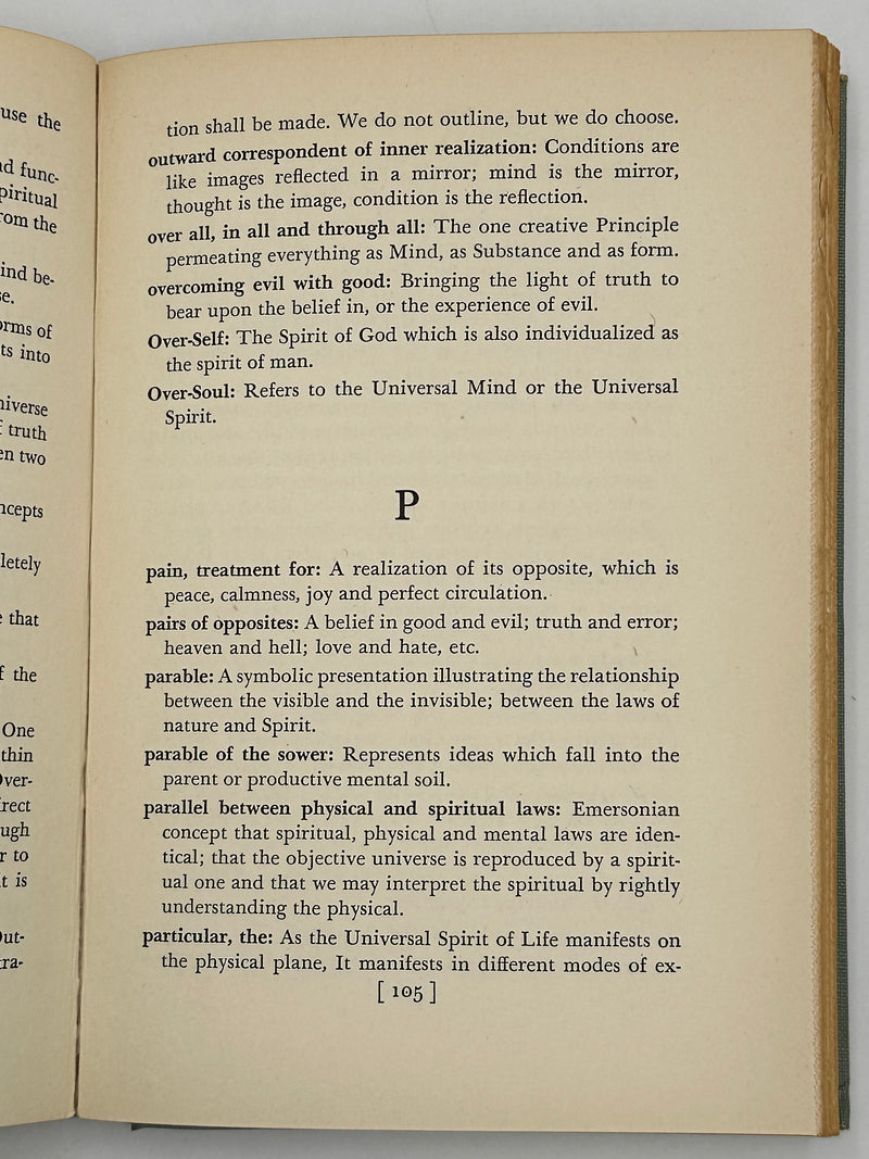 New Thought Terms and Their Meanings by Ernest Holmes - 1942 Recovery Collectibles