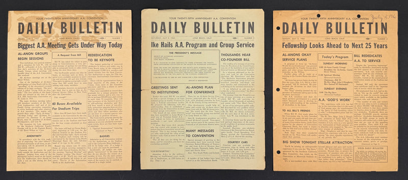 1960 Alcoholics Anonymous 25th Anniversary International Convention Collection — Long Beach, California