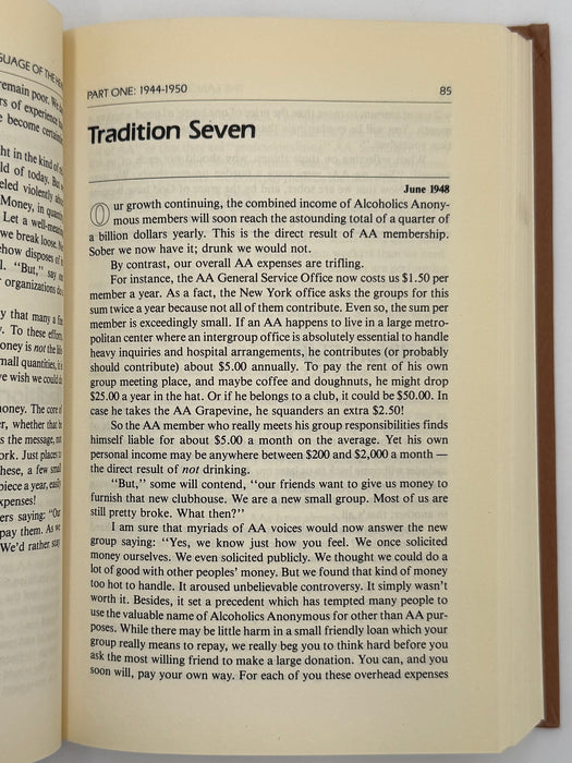 The Language of the Heart: Bill W.’s Grapevine Writings - 3rd Printing 1990 - ODJ