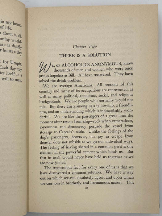 Alcoholics Anonymous First Edition 10th Printing from 1946 - ODJ