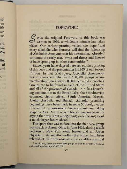 Alcoholics Anonymous Second Edition 4th Printing from 1960 - ODJ