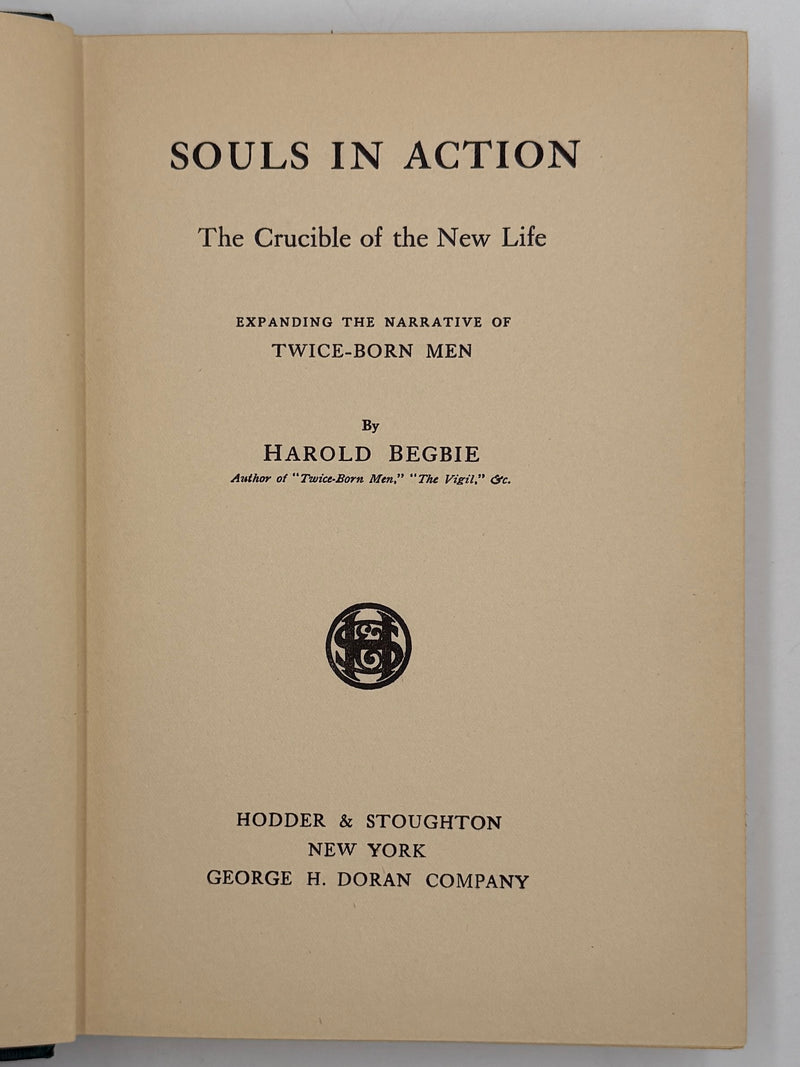 Souls in Action by Harold Begbie