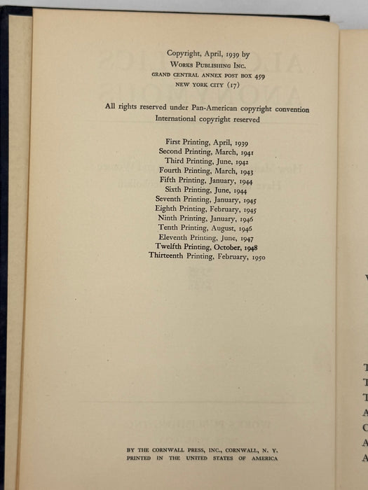 Alcoholics Anonymous First Edition 13th Printing from 1950 - ODJ