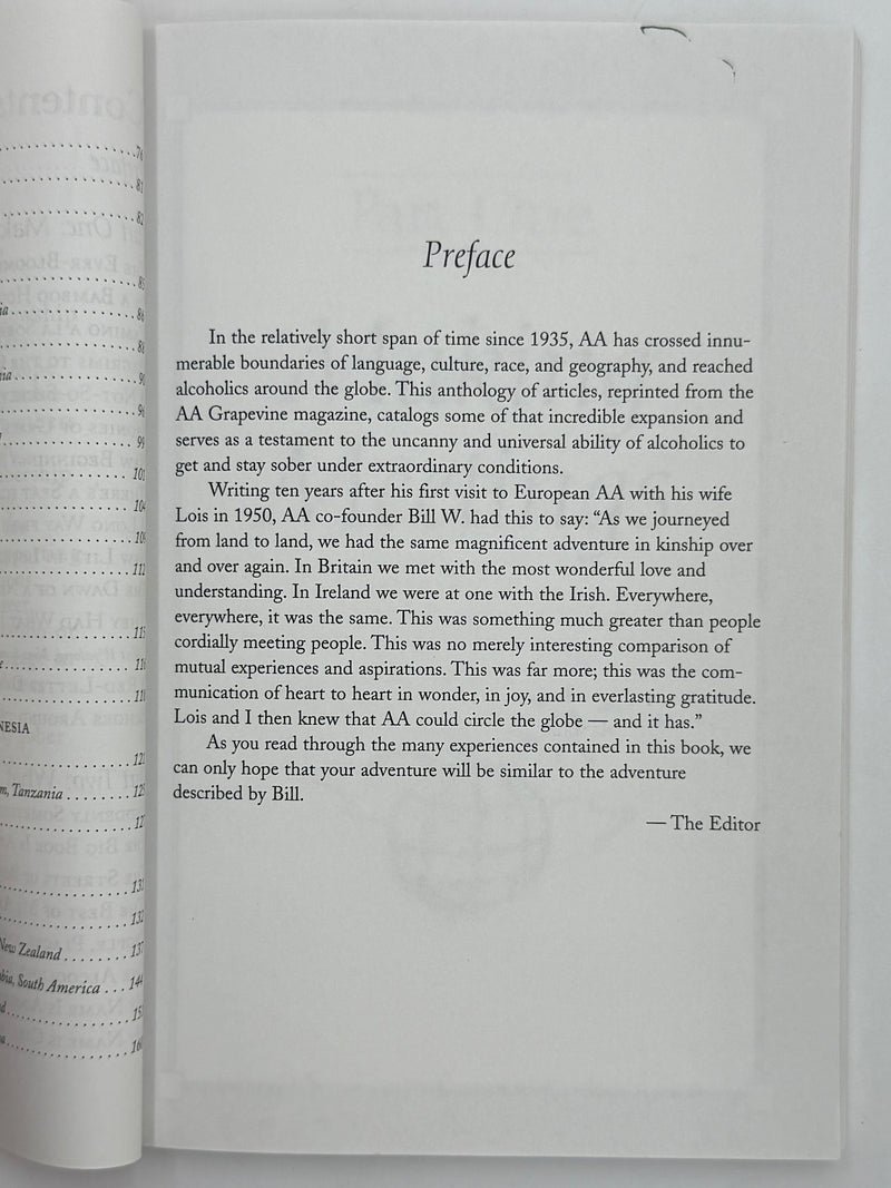 AA Around the World: Adventures in Recovery - First Printing from 2000