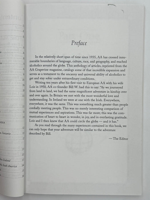 AA Around the World: Adventures in Recovery - First Printing from 2000