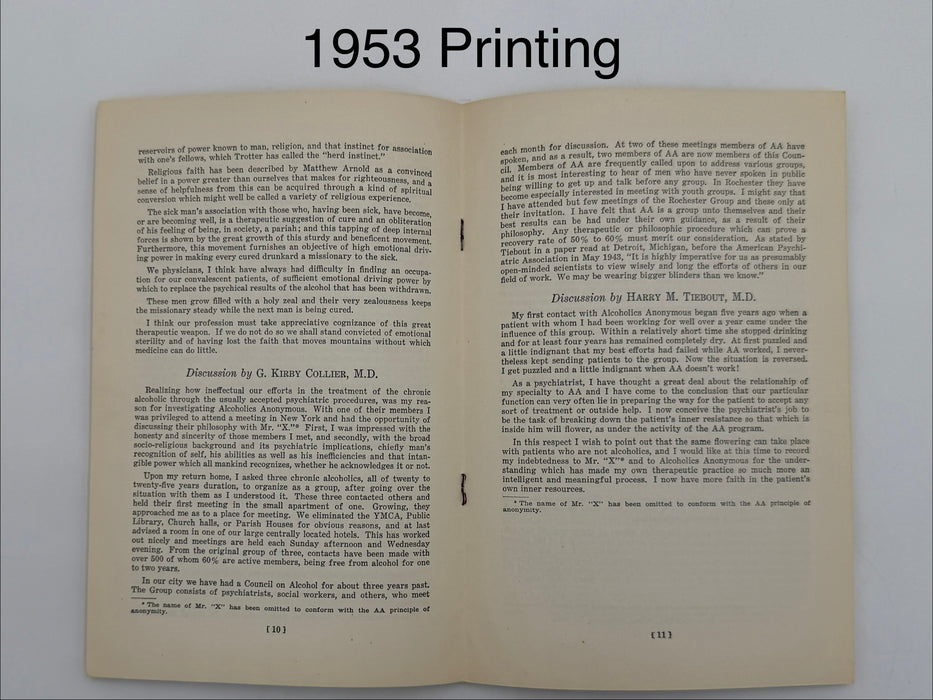 Medicine Looks at Alcoholics Anonymous — 4-Pamphlet Edition Set (1944 / 1946 / 1949 / 1953)