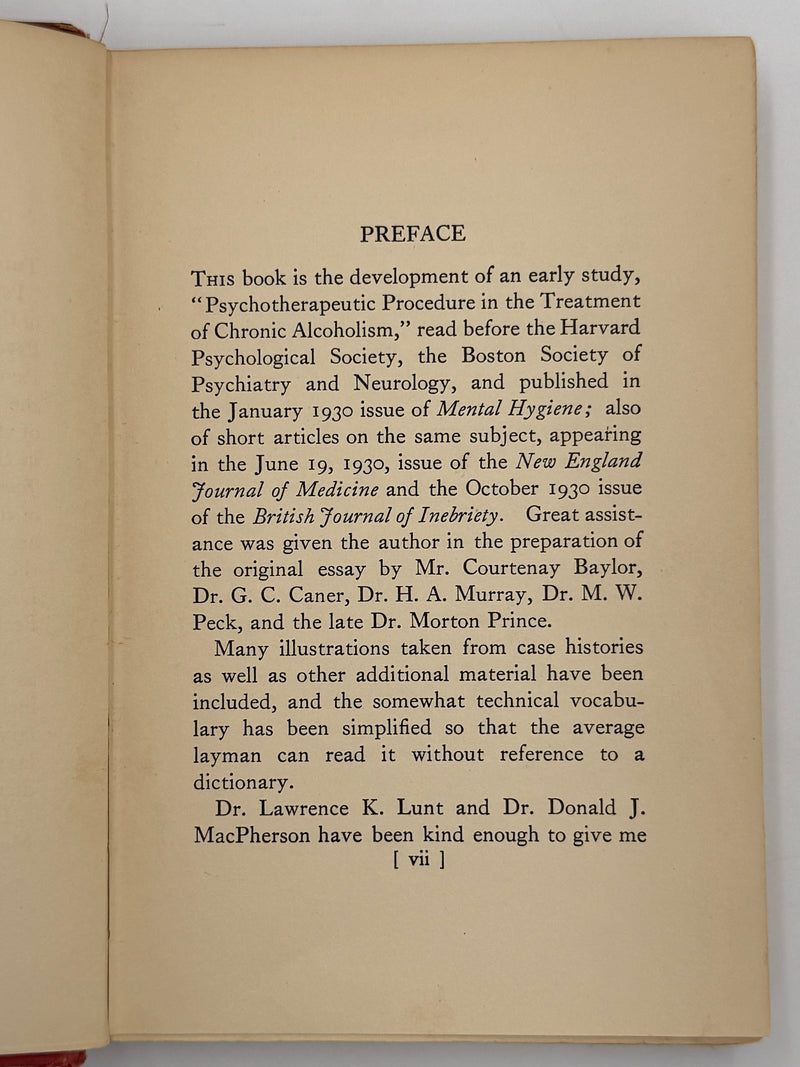 The Common Sense of Drinking by Richard R. Peabody - First Printing from April 1931 - RDJ