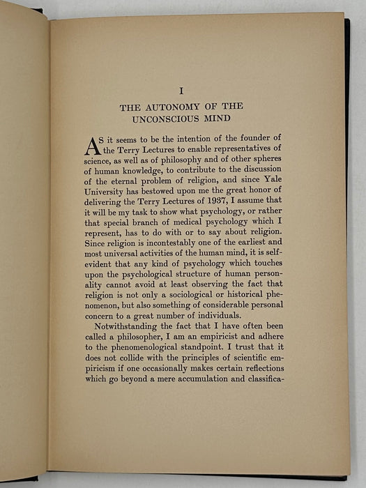 Psychology & Religion by Carl Gustav Jung - 1938