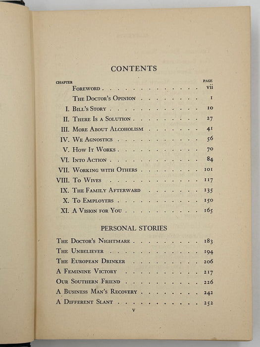 Alcoholics Anonymous First Edition 14th Printing from 1951 - ODJ