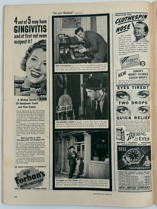 Life Magazine from October 1945 - The Lost Weekend