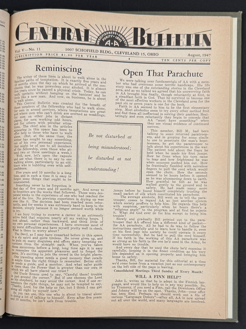 The Cleveland Central Bulletin Collection — Original Bound Volumes, 1942–1962