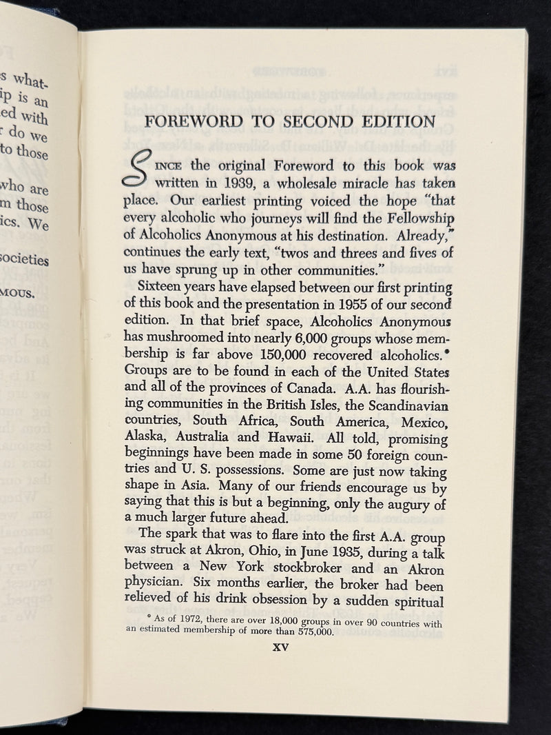 Alcoholics Anonymous — Second Edition, Fourteenth Printing (1973)