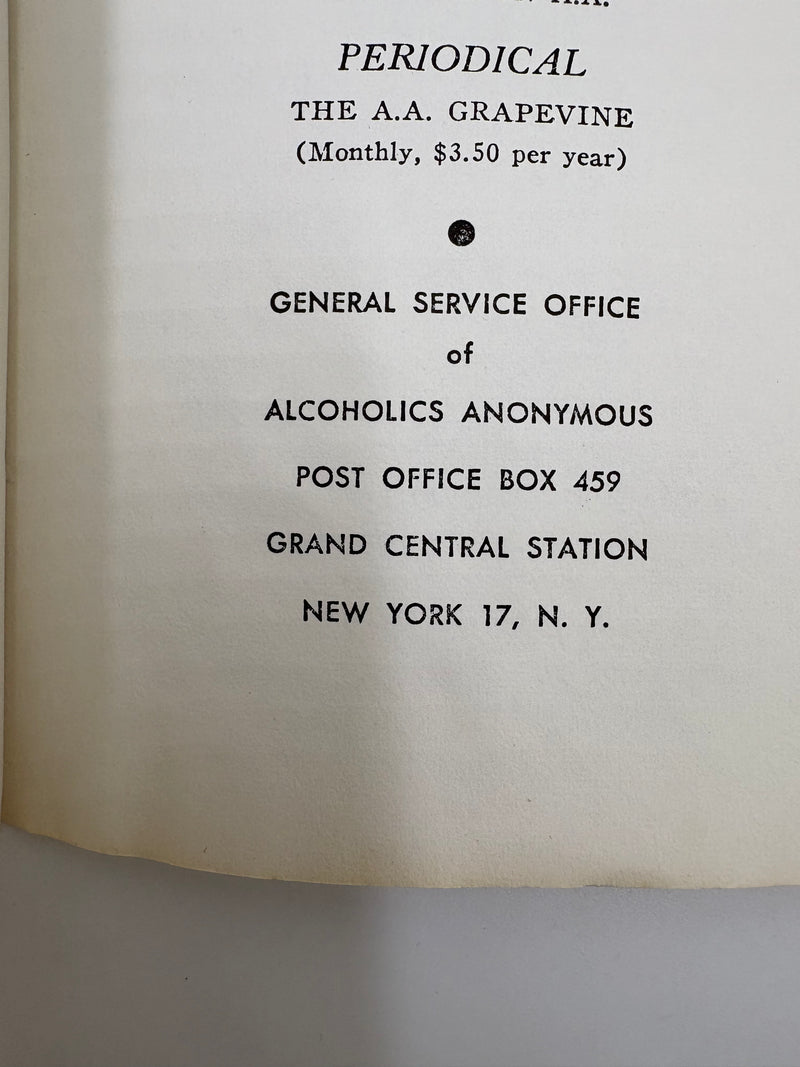 Tranquilizers, Sedatives and The Alcoholic - 1959